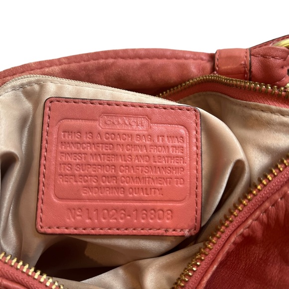 Coach 16808 Kristen Hobo Convertible Purse in Peony Pink - Picture 11 of 16